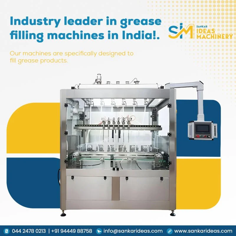 Top Supplier of Grease Filling Machines in India by Sankar Ideas Machinery