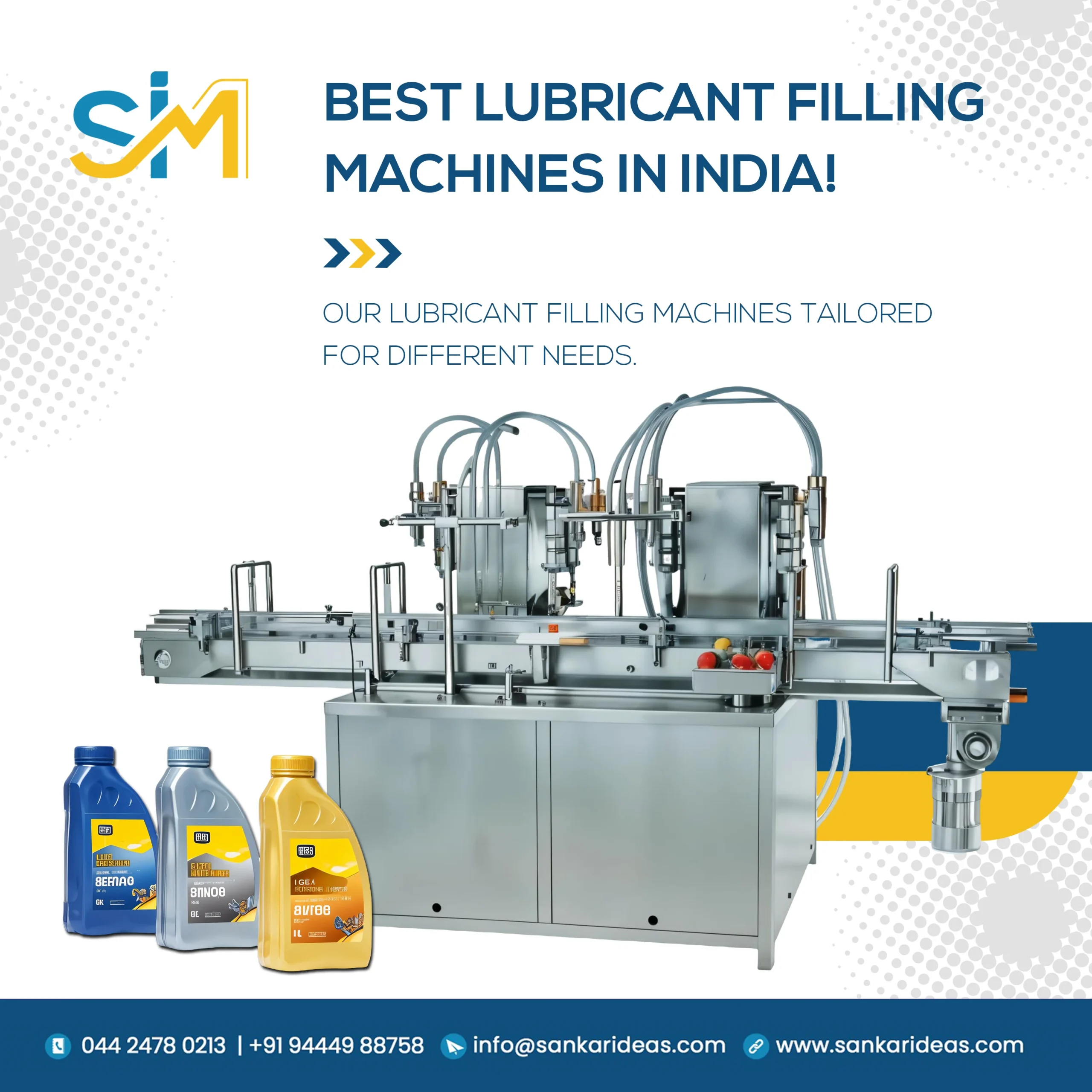 Top Lubricant Oil Filling Machines in India by Sankar Ideas Machinery