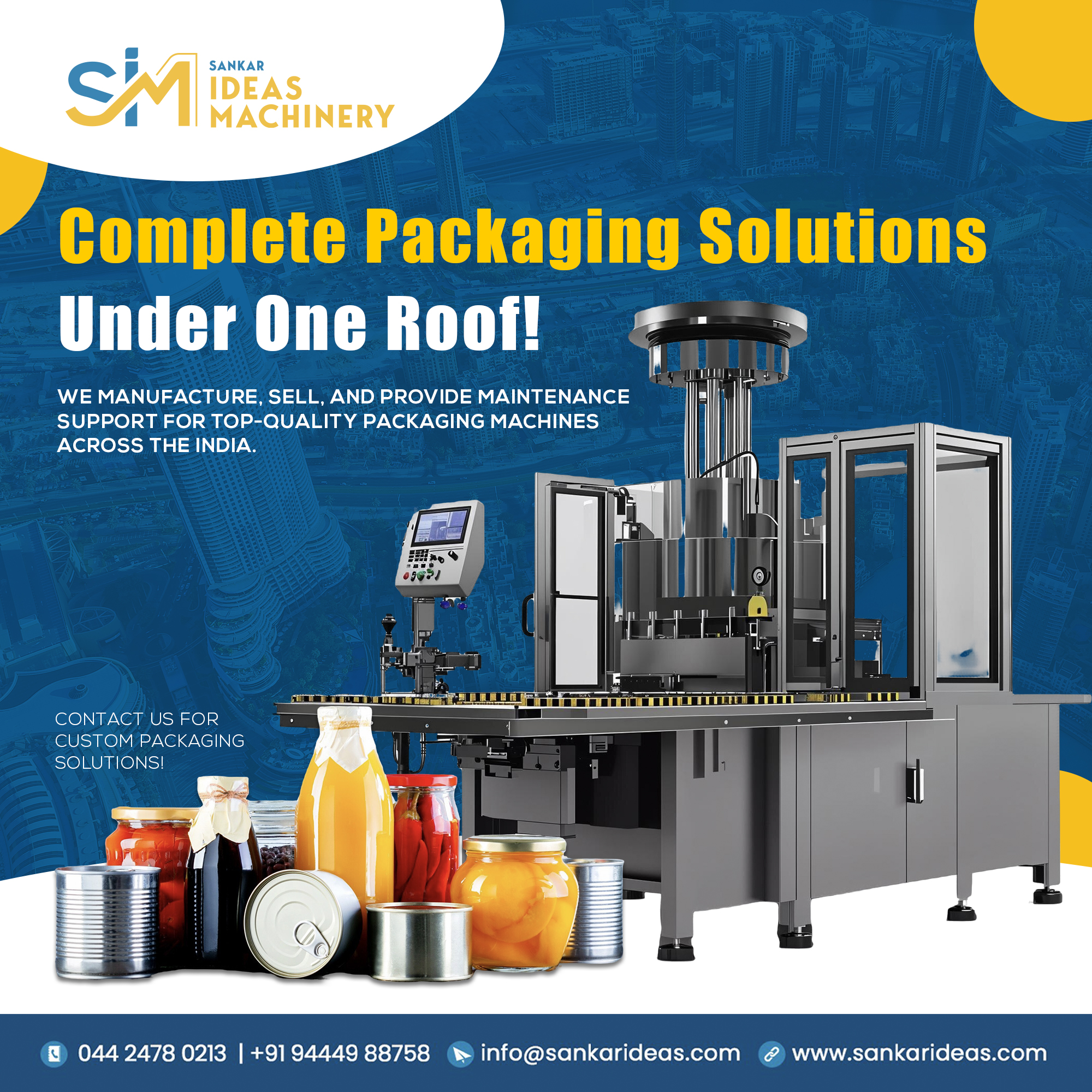 Top-quality packaging machines with full support across India